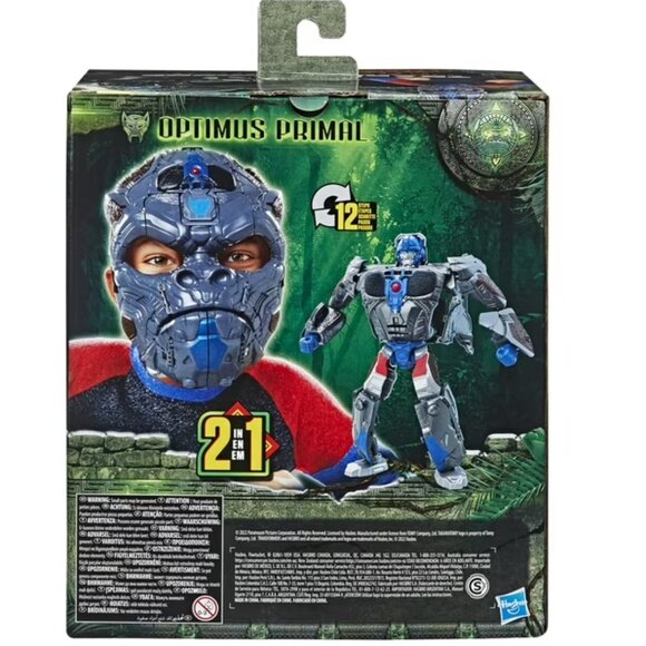 Transformers Toys: Rise of the Beasts Movie Optimus Primal 2-in-1 Mask - Picture 3 of 5